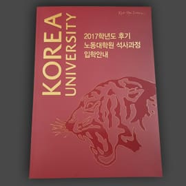노동대학원 석사과정 입학안내책자 — 브로슈어·리플릿 실물